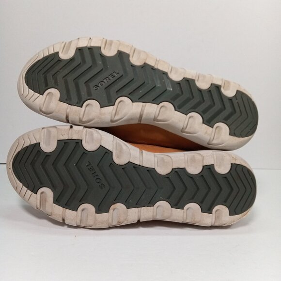 SOREL Explorer II Joan Winter Boots Women 11 Suede Leather Tan Gray Ankle - Picture 11 of 15